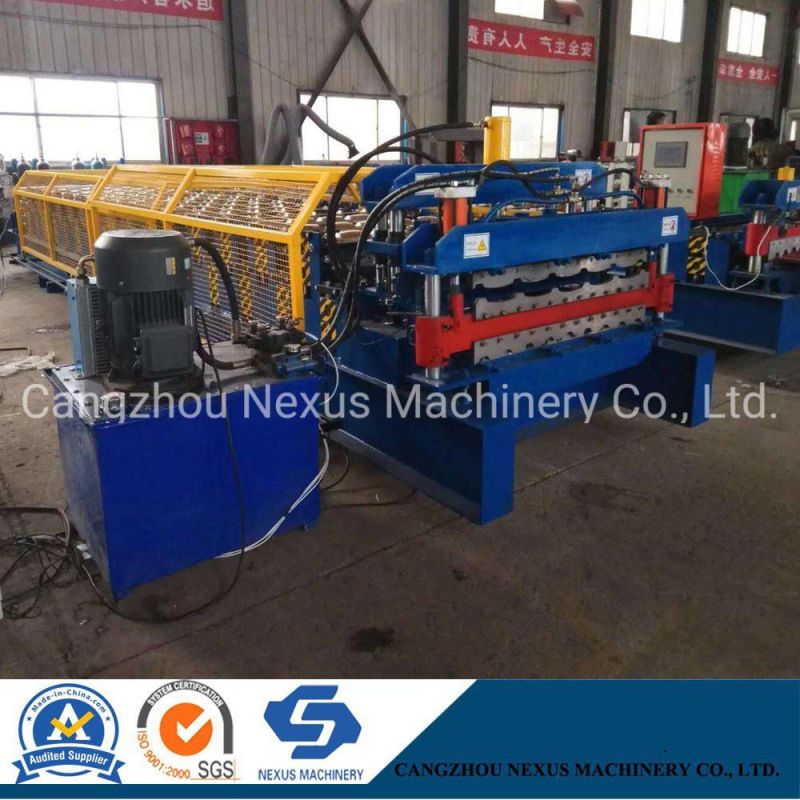 Canton Fair Hot Sale ISO/SGS Certified Double Layer Corrugated Roof Sheet Roll Forming Making Machine