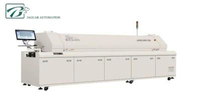 Jaguar Manufacture CE and ISO Certify Easy Install User Friend 8 Zone Lead-Free Reflow Oven