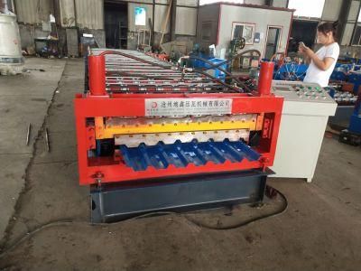 2020 Top Quality Manual Double Layer Trapezoidal Tile Roof Panel Forming Machine