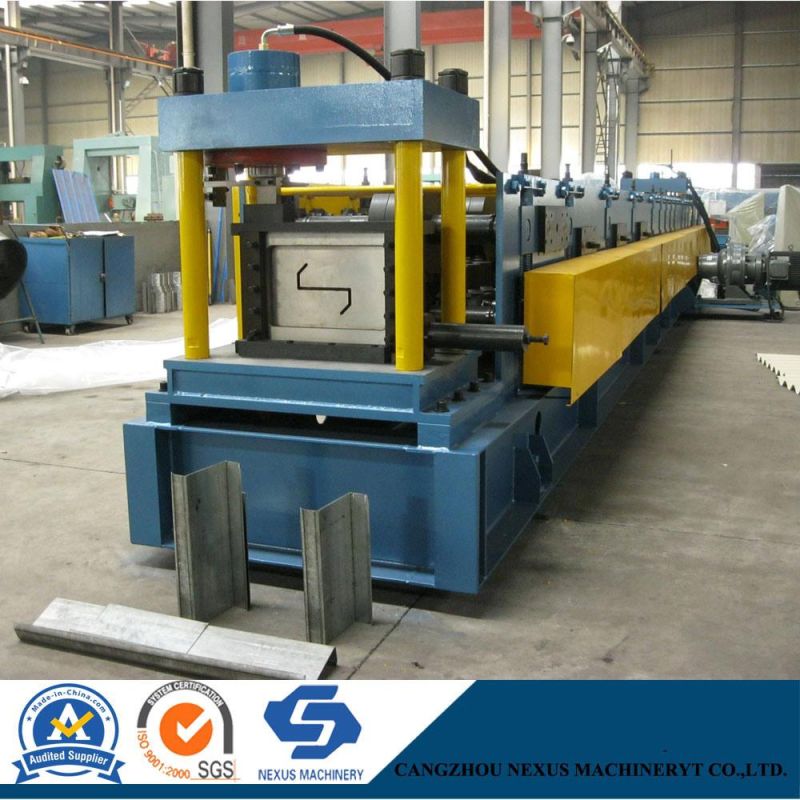 Hydraulic Cutting Steel Profile Channel Shape Metal C Z Purlin Roll Forming Machine