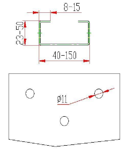 Roll Forming Machine for Auto C Purlin (SIZE CHANGING AUTOMATICALLY)