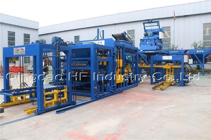 Qt10-15 Automatic Concrete Hollow Block Machine in Construction