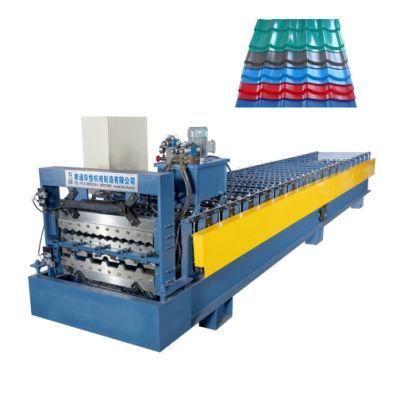 Color Steel Hydraulic Press Double Layers Tile Sheet Making Machine for Roof Wall and Door