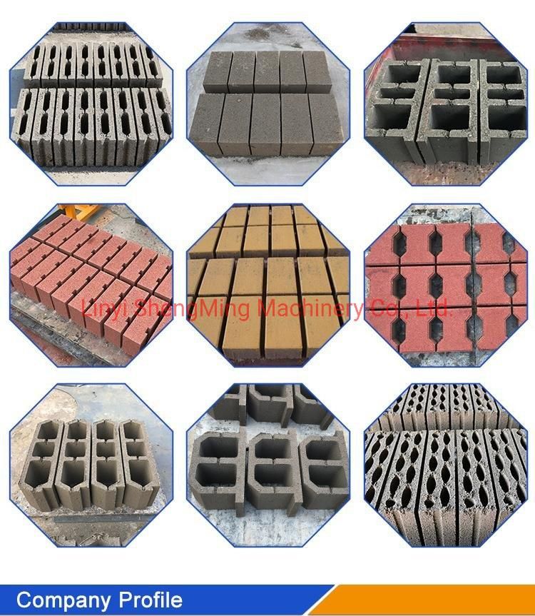 Production Line Cement Concrete Hollow Paver Colorful Brick Machine Price