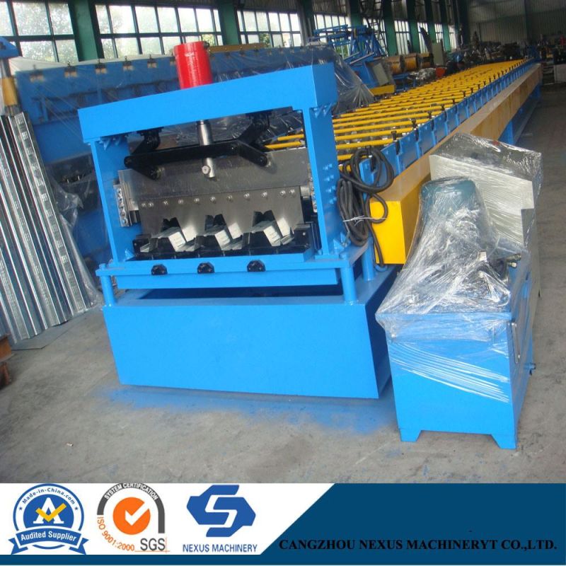 Galvanised Steel Metal Floor Deck Roll Forming Machine Decking Sheet Production Line