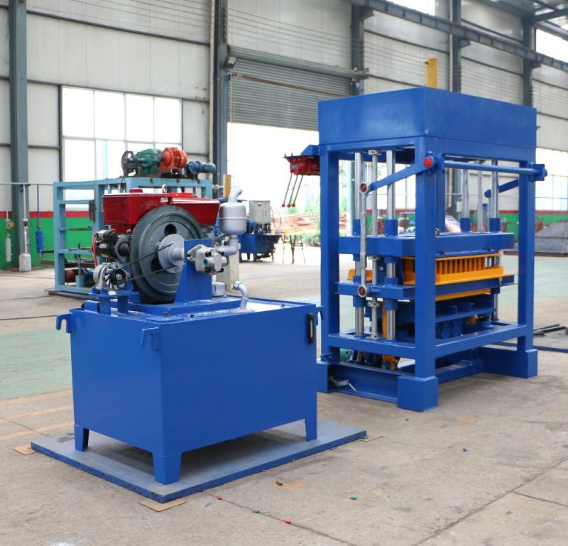 Qt4-30 Diesel Engine Concrete Block Making Machine Hollow Brick Machine
