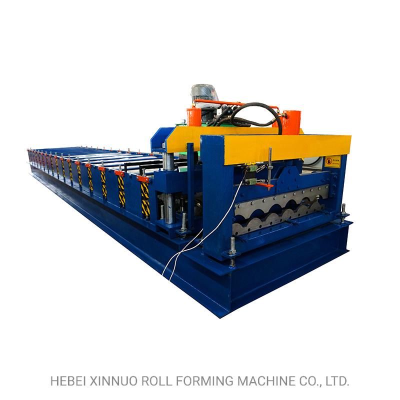 Xinnuo Automatic 830 Steel Roof Profile Glazed Tile Roll Forming Machine