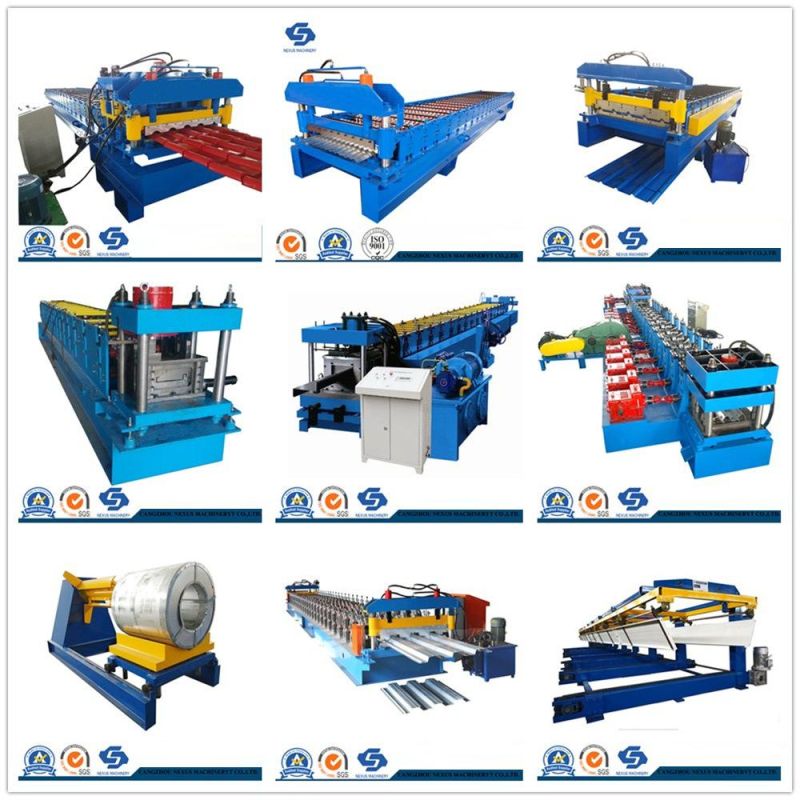 Ce SGS ISO Certified 310 Colored Coated Metal Steel Profile Galvanized Sheet Roof Tile Ridge Cap Roll Forming Machine