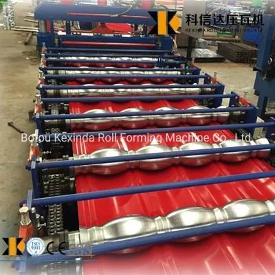 Xn 850+828 Glazed and Flat Floor Double Layer Metal Tile Making Machinery Double Deck Roll Forming Machine