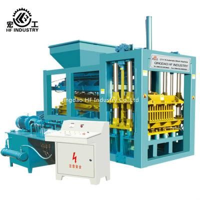 Best Selling Semi -Automatic Concrete Block Machine Qt4-16 From Qingdao Hf
