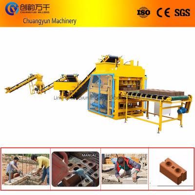 Cy4-10 Automatic Hydraulic Mud Clay Soil Interlocking Lego Brick Making Machine