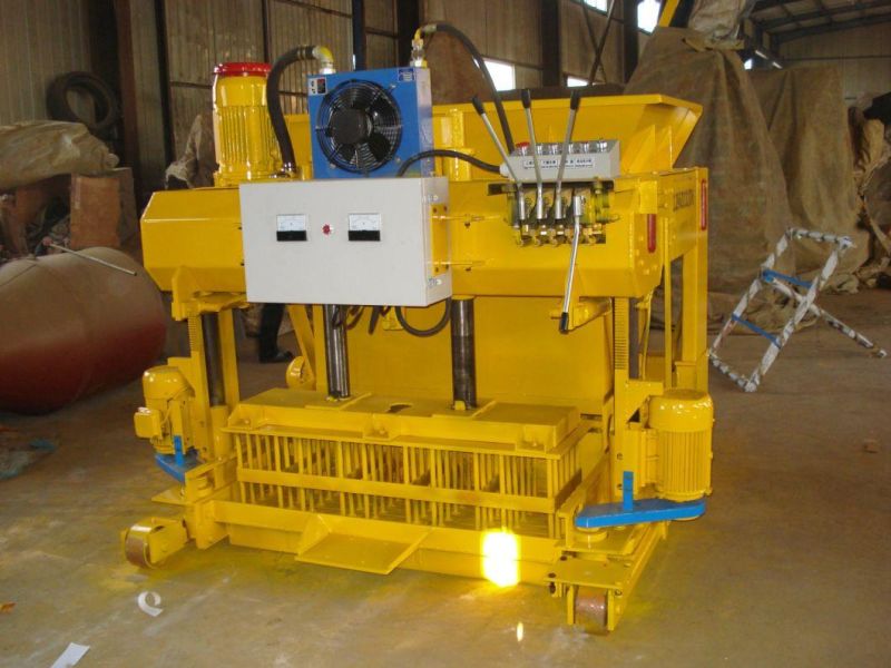 6A Mobile Automatic Full Block Making Machine 400*200*200/6en Hollow Concrete Brick Making Machine