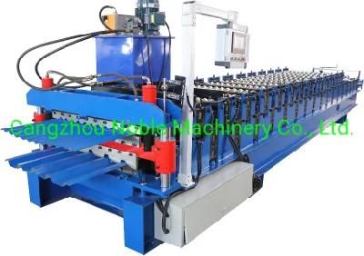 Lowest Price Automatic Operate Cr12 Mould Cutter Double Layer Steel Cold Rolled Roofing Sheet Corrugated Making Roll Fomring Machine