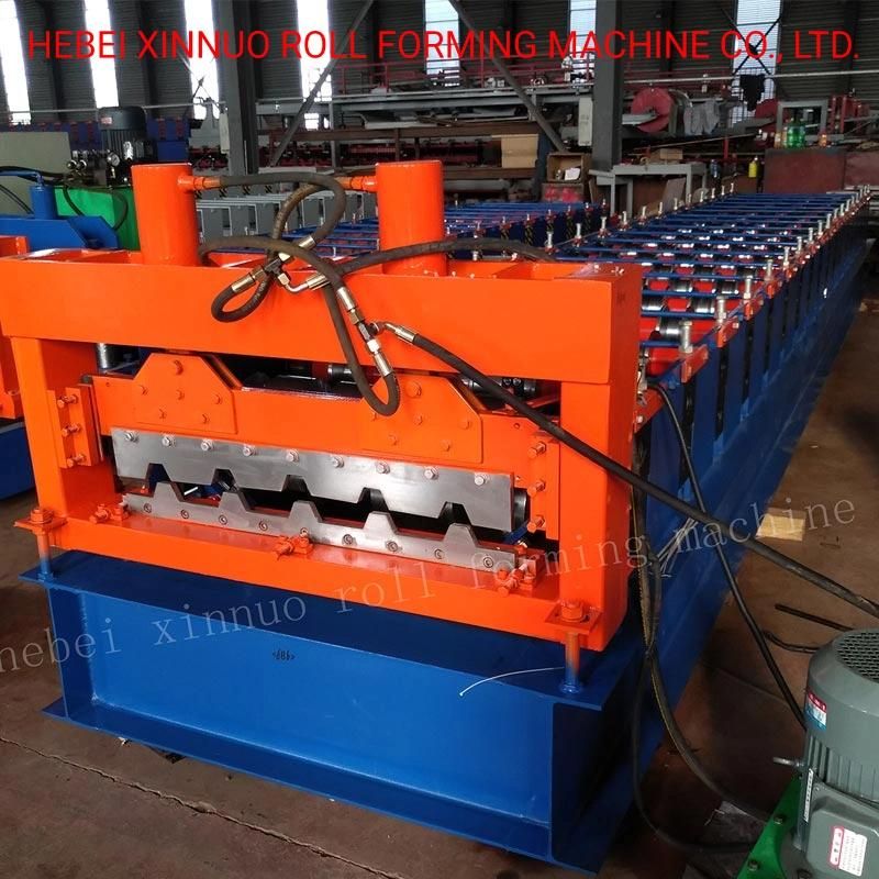 686 Floor Deck Roofing Sheet Making Machine Roll Forming Machine
