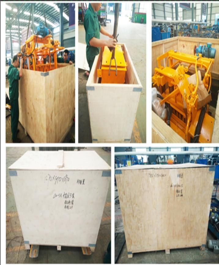 Cement Egg Laying Mobile Hollow Brick Making Machine Qt40-3A Concrete Manual Block Making Machine Floor Layer