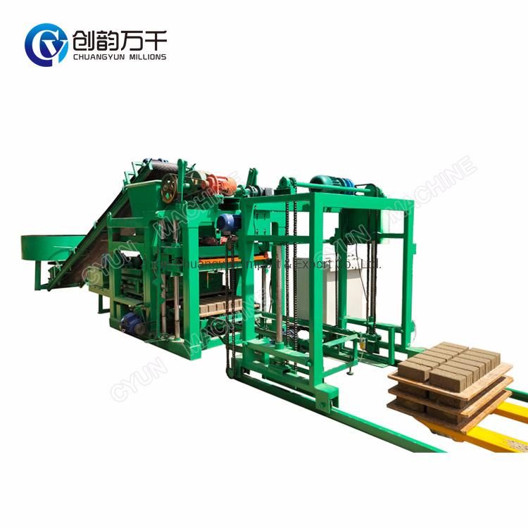 Qtj4-25 Automatic High Output Cement Hollow Wall Block Forming Making Machine