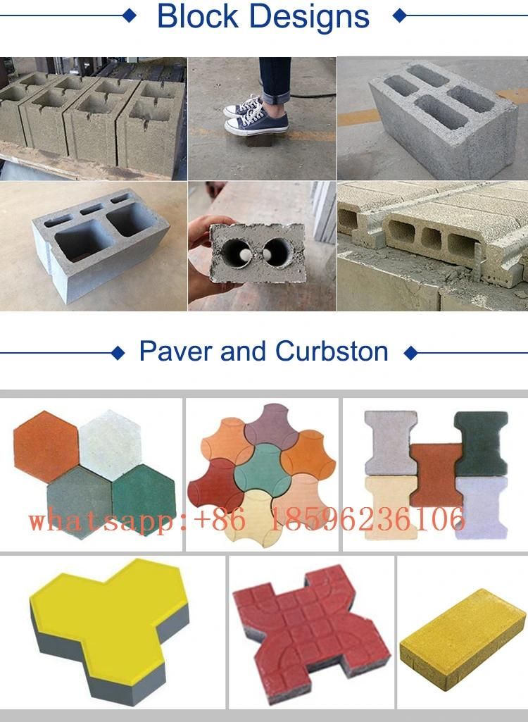 Best Quality Qt4-15 Concrete Curb Stone Block Making Machine in Kenya