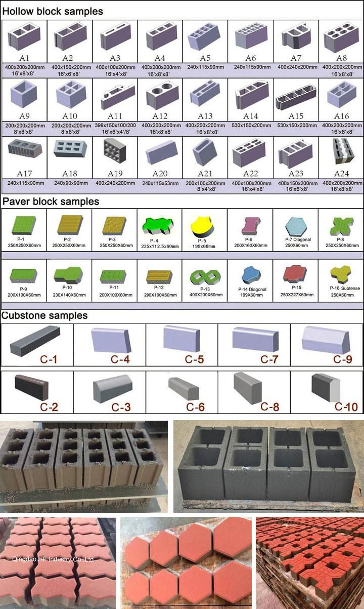 Qt4-25 Semi Automatic Concrete Hollow Cement Block Making Machine Prices