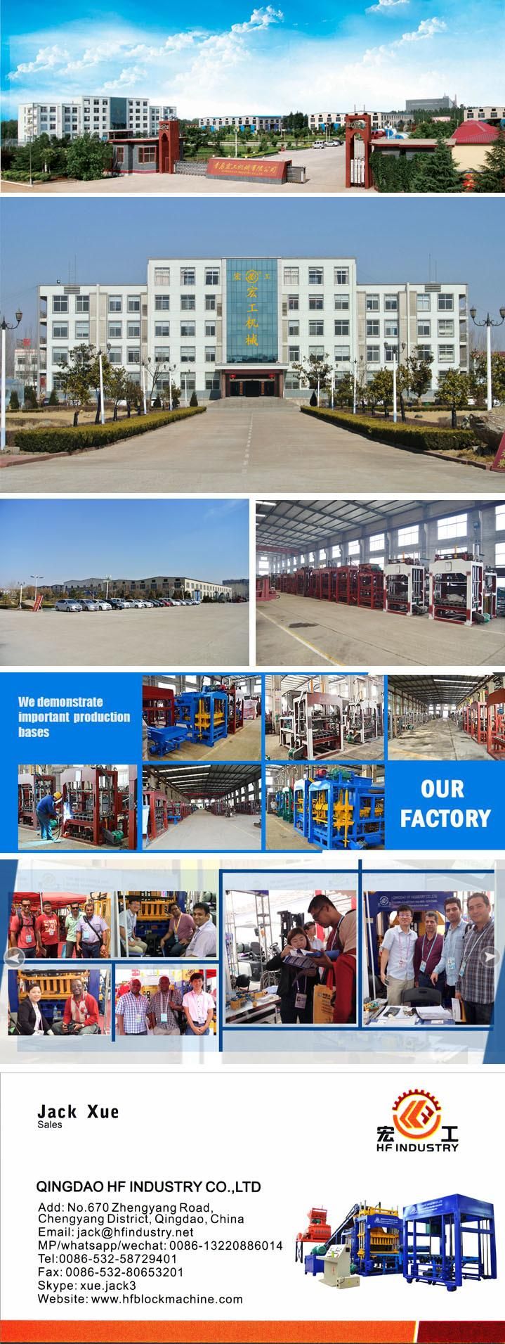 Qt8-15 Automatic Cement Brick Making Machine, Concrete Hollow Paver Block Making Machine in Construction Machinery