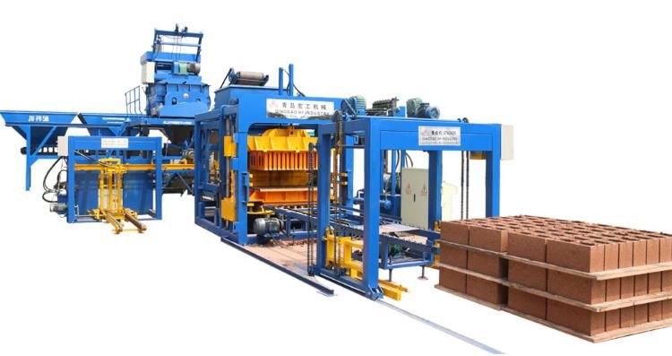 Full Automatic Hydraulic Concrete Hollow Block Paver Pavement Brick Making Machine Line Factory Price for 2021