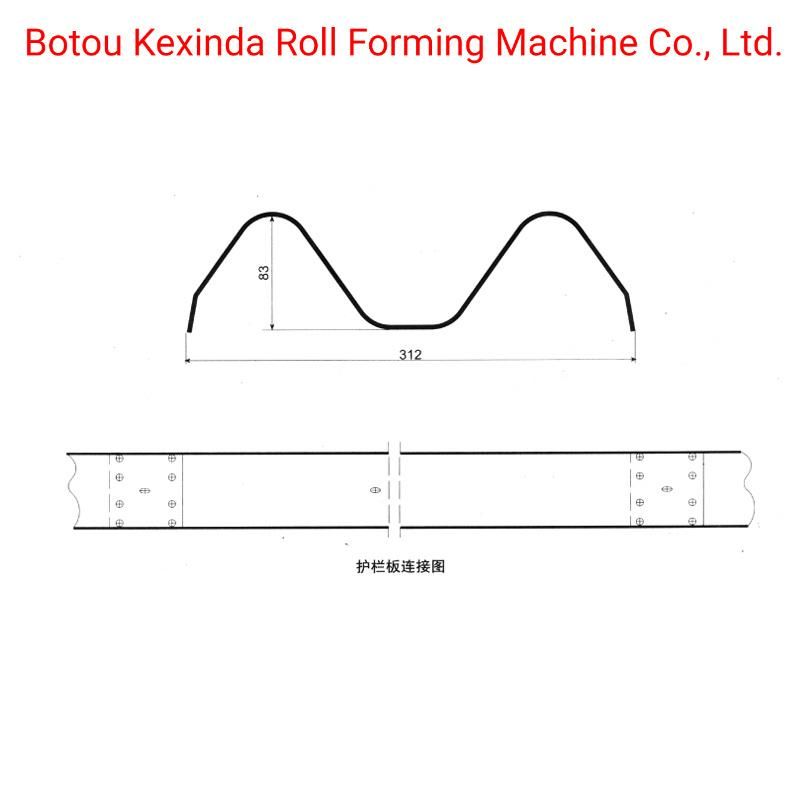 Kexinda Highway Guardrail W Beam Making Highway Guardrail Roll Forming Machine