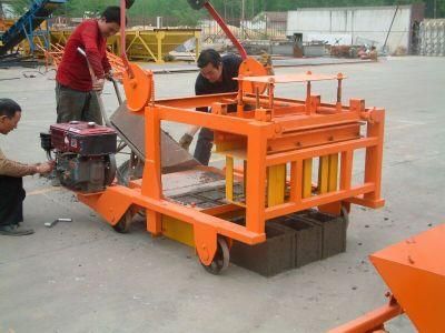 Qmy4-45 Small Manual Diesel Engine Mobile Block Making Machine