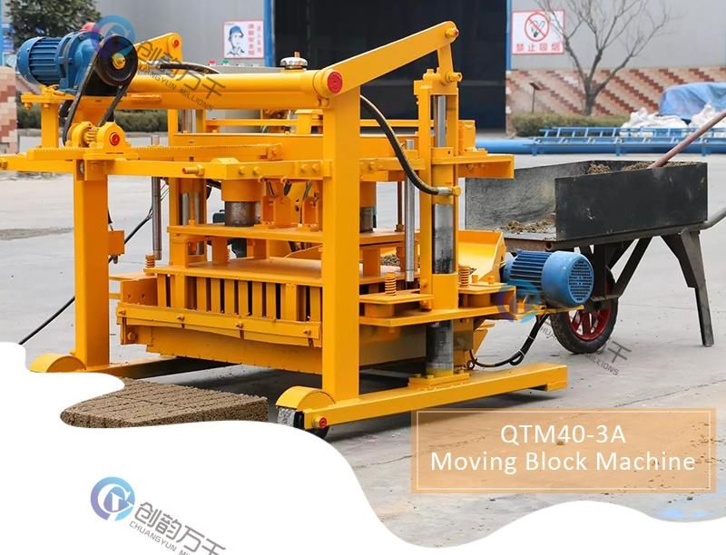 Egg Laying Type Qtm40-3A Concrete Block Forming Machine