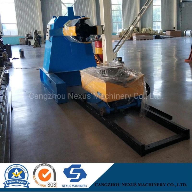 5t/8t/10t Hydraulic Decoiler Uncoiler with Coil Car for Metal Forming Machine