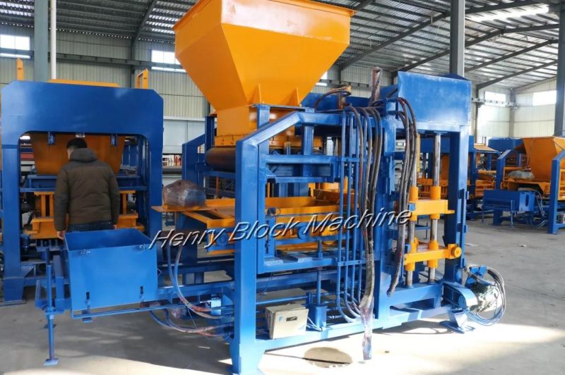 Qt4-15 Best Selling Full Automatic Hydraulic Concrete Brick Making Machine Hollow Block Making Machinery to Africa