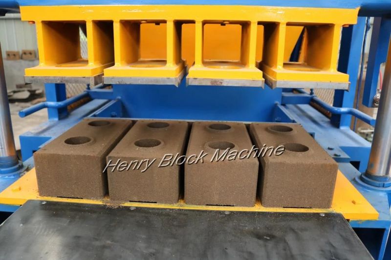 Hr4-10 More Advanced High Quality Automatic Clay Interlocking Brick Machine Soil Interlocking Brick Machine Lego Brick Machine