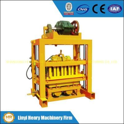 Qtj4-40 Cheapest Block Forming Machine Paver Machine Curbstone Machine Manual Brick Machine