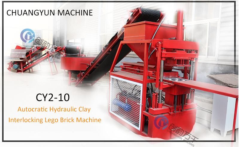 Cy2-10 Automatic Soil Cement Interlock Hydraform Pavers Clay Block Brick Making Machine