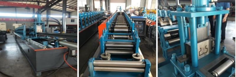 Botou Factory Supermarket Shelves Making Machine Automatic Metal Storage Racks Roll Forming Machine