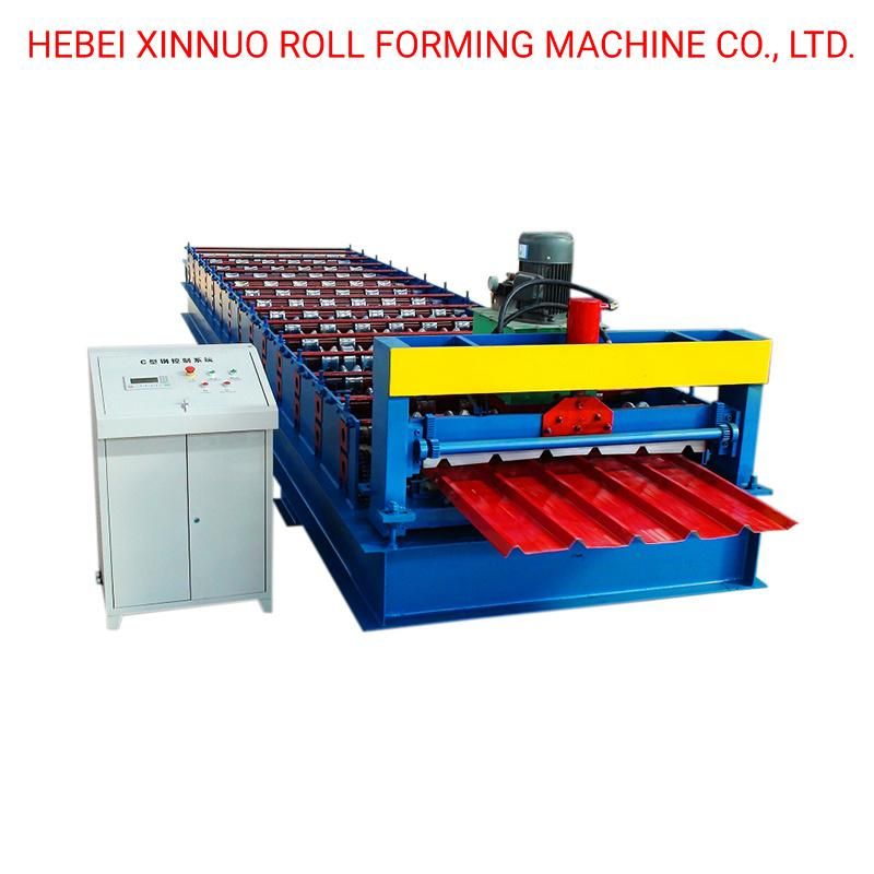 1000 Colored Steel Roofing Sheet Cold Roll Forming Machine