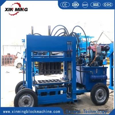 Small Qt4-30 Hydraulic Block Machine Diesel Concrete Block Interlocking Brick Paving Brick Brick Making Machine Sells Well