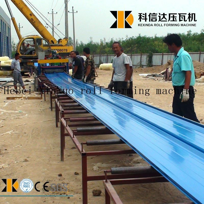 Xinnuo 820 Automatic Metal Roofing Panel Sheet Self Clip Lock Galvanized Steel Joint Hidden Roll Forming Machine