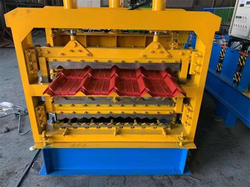 Hydraulic Galvanized Metal Three Layer Roofing Sheet Roll Forming Machine