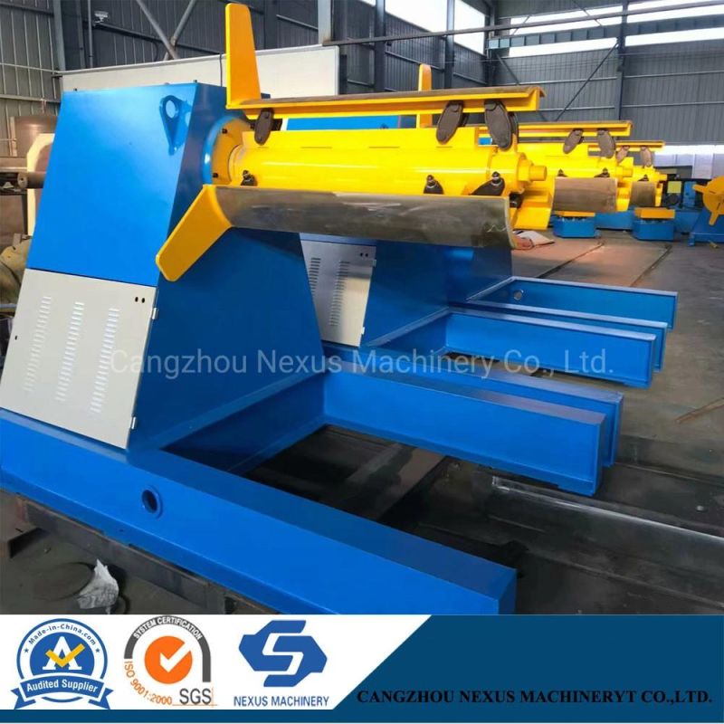 5t/8t/10t Hydraulic Decoiler Uncoiler with Coil Car for Metal Forming Machine