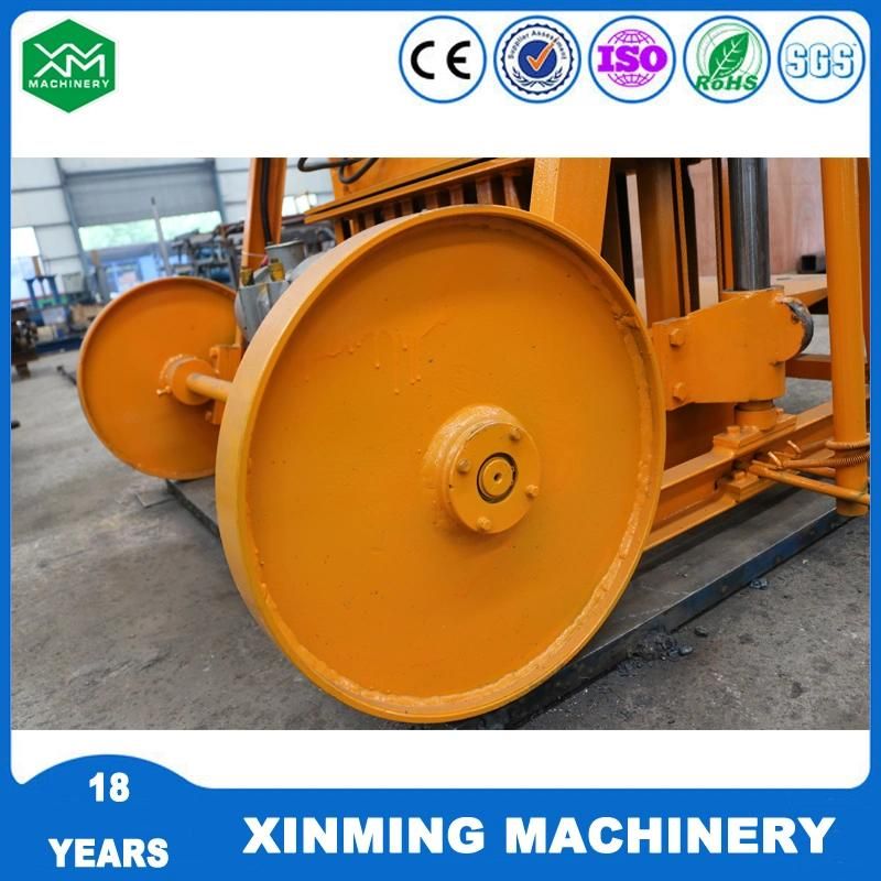 The New Manual Egg-Laying Concrete Stone Brick-Making Machine Can Move Without Supporting Plate