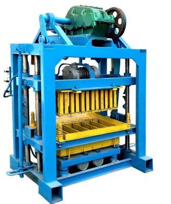 Qt 4-40semi-Automatic Small Concrete Hollow Block Making Machine