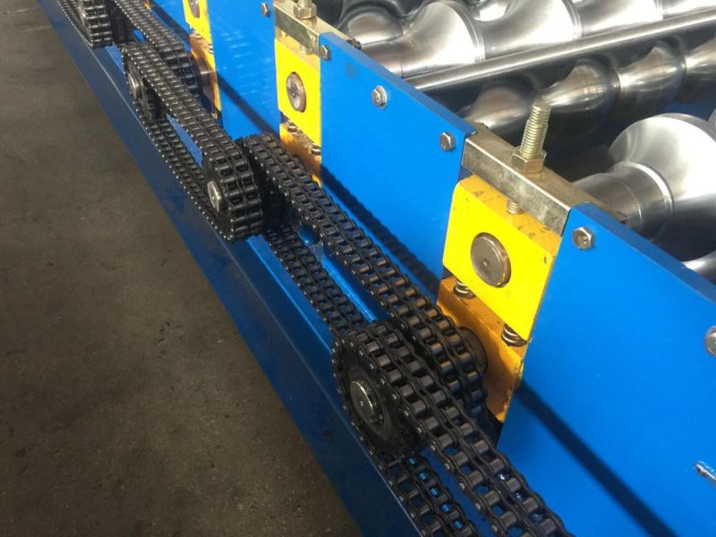1100 Glazed Tile Pressing Step Making Machine Glazed Roofing Tile Roll Forming Machine