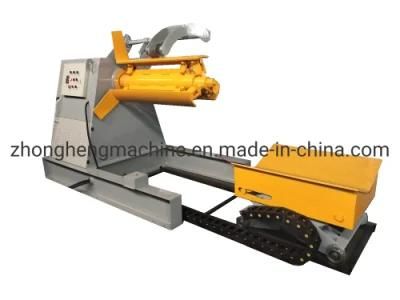 7-Ton Hydraulic Decoiler with Coil Car Full-Automatic Metal Sheets Decoiler