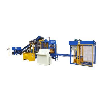 Qt 4-15 Hydraulic Hollow Color Surface Pavement Cement Brick Block Machine