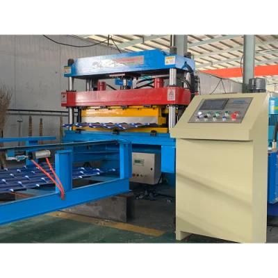 Double Glazed Steel Tile Roller Press Roof Plate Stamping Glazed Tile Forming Machine