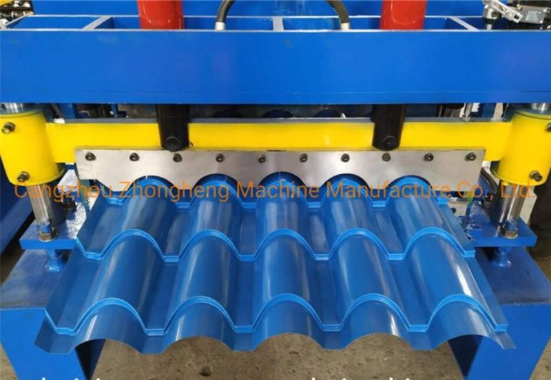 800 Metcoppo Tipo Teja Maquina Metal Roofing Glazed Tile Roll Forming Makine Machine