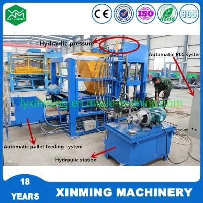 Xinming Qt10-15 Floor Tile Machine with Concrete Mixer Block Making