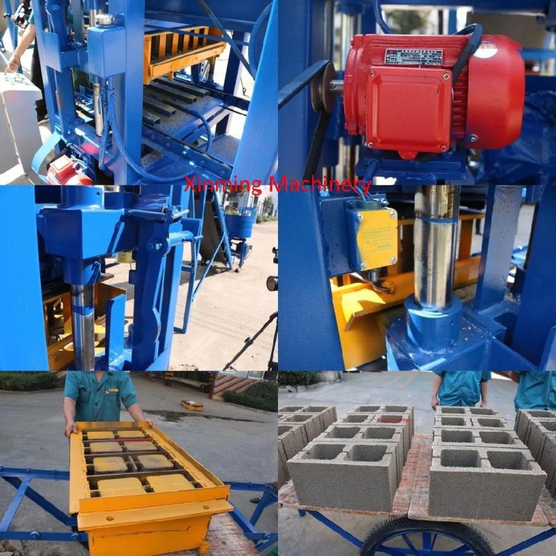 Qt4-24 Concrete Block Making Machine for Sale in South Africa Interlocking Paver Brick Machine in Ghana