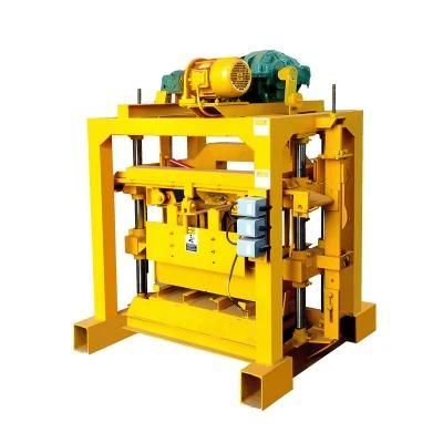 Small Cheap Qt4-40 Manual Concrete Hollow Block Making Machine Price in Nigeria