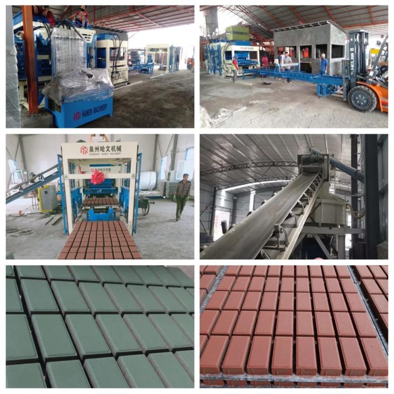 Automatic Cement Hollow Block Brick Paver Curb Stone Making Machine