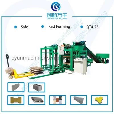 Cheap and Automatic Block Paving Machine Manufacturer (QT4-25)